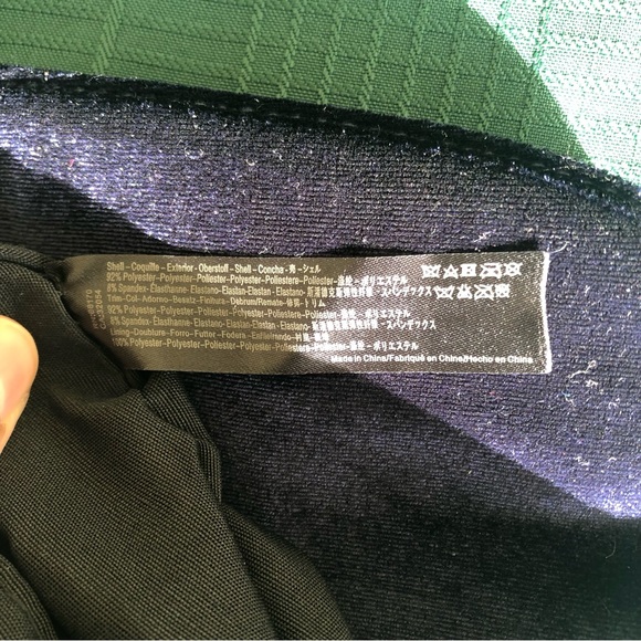 Anthropologie Navy Velvet Clutch Bag - Picture 6 of 7